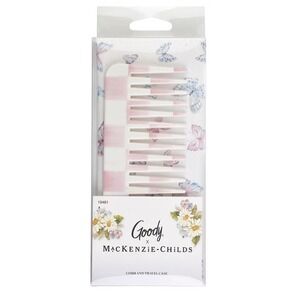 Goody MacKenzie-Childs Hair Comb Womens OS Pink New Butterfly Case 19461